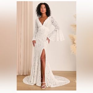 Lulus bridal dress
